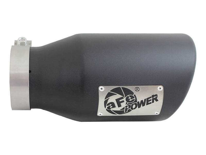 aFe Diesel Exhaust Tip Bolt On Black 4in Inlex x 6in Outlet x 12in - Burkken Auto Parts