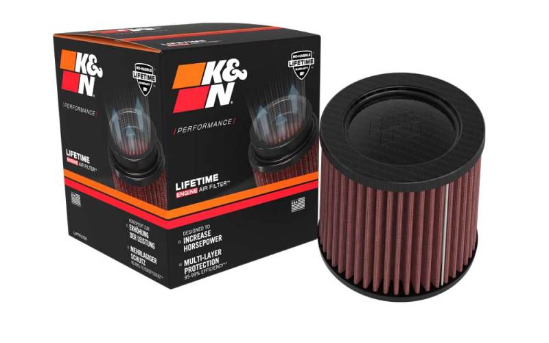 K&N Round Tapered Universal Air Filter 2.75in Flange 5.063in Base 4.5in Top 5in Height - Burkken Auto Parts