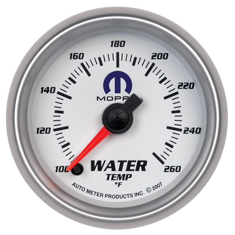 Autometer Mopar 52.4mm SSE 100-260 Degree F Water Temperature Gauge - Burkken Auto Parts