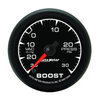 Autometer ES 52mm Full Sweep Electronic 30 In Hg-Vac/30 PSI Vacuum/Boost Gauge - Burkken Auto Parts