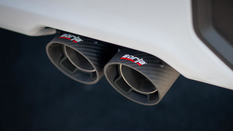 Borla 2024 Chevy Silverado 1500 6.2L V8 Touring Catback Exhaust w/ Simulator - CF Black Anodized - Burkken Auto Parts