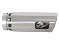 aFe MACHForce XP Cat-Back SS-304 5in Interooled Exh Tip 5in In x 6in Outx16inL Bolt-On Right (Pol) - Burkken Auto Parts
