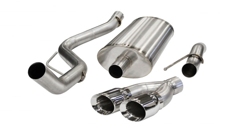 Corsa 2011-2014 Ford F-150 Raptor 6.2L V8 Polished Sport Cat-Back Exhaust - Burkken Auto Parts