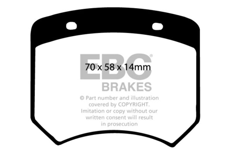 EBC 70-73 Rover Mini 1275 (10in Wheels) Greenstuff Front Brake Pads - Burkken Auto Parts