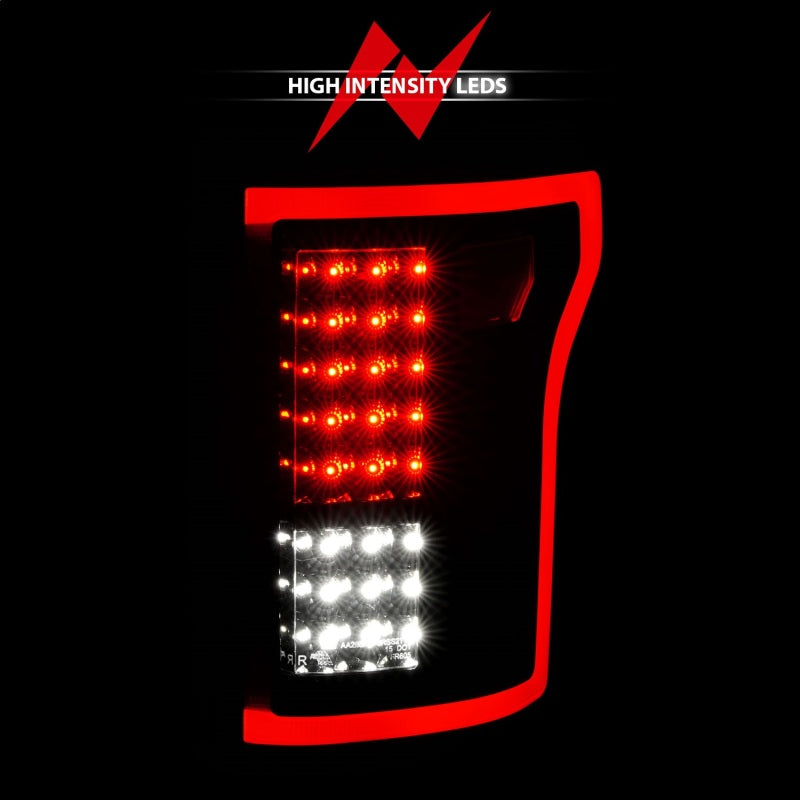 ANZO 2015-2016 Ford F-150 LED Taillights Black - Burkken Auto Parts