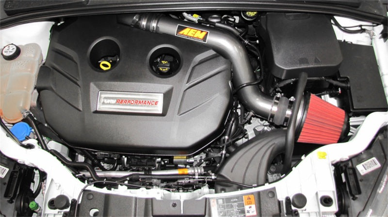AEM 16-18 Ford Focus RS L4-2.3L F/I Gunmetal Gray Cold Air Intake - Burkken Auto Parts