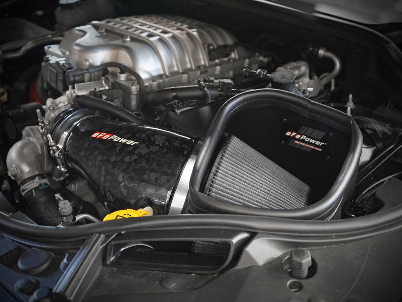 aFe 2021 Dodge Durango SRT Hellcat Track Series Carbon Fiber Cold Air Intake System w/ Pro DRY S - Burkken Auto Parts