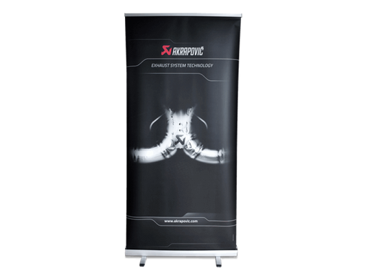 Akrapovic Pull Up Banner MC and Car - Burkken Auto Parts