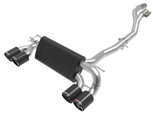 aFe MACHForce XP Exhausts Cat-Back SS 19-21 BMW M2 Competition L6-3.0L w/Carbon Fiber Tips - Burkken Auto Parts