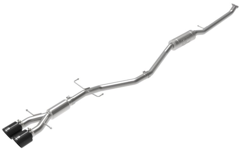 aFe Takeda 2.5in 304SS Cat-Back Exhaust System w/ Black Tips 17-20 Honda Civic Si Sedan I4 1.5L - Burkken Auto Parts