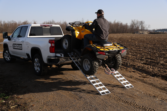 Gen-Y Lightweight 6.5ft Aluminum Loading Ramps 12in x 78in 600lb Capacity Per Ramp - Pair