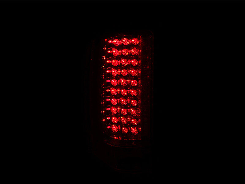 ANZO 2007-2013 Chevrolet Silverado 1500 LED Taillights Red/Clear - Burkken Auto Parts