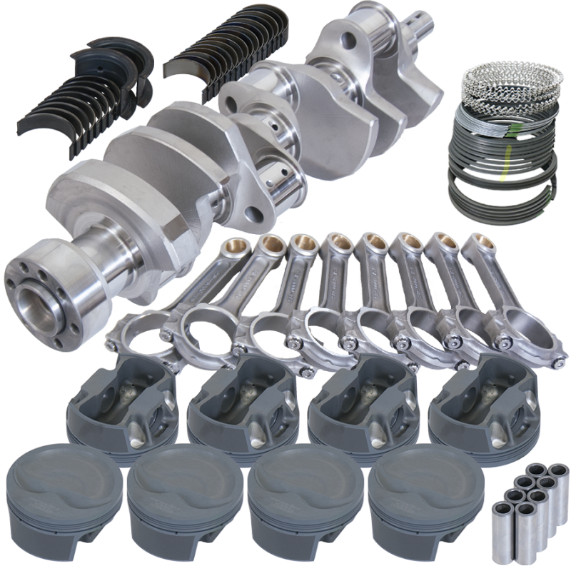 Eagle Chevy LT1 350 1Pc 3.750in Crank 6.000in I-Beam Rods -16cc 4.060in Pistons Rotating Assembly - Burkken Auto Parts