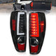 ANZO 2004-2012 Chevrolet Colorado/ GMC Canyon LED Tail Lights w/ Light Bar Black Housing - Burkken Auto Parts