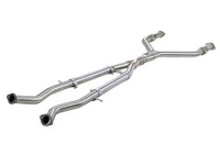 aFe Takeda 2.5in to 3in 304 SS Y-Pipe Exhaust System 16-18 Infiniti Q50/Q60 V6-3.0L (tt) - Burkken Auto Parts
