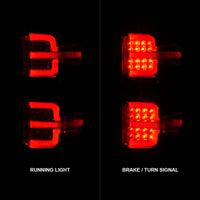 ANZO 15-19 Chevy Silverado 2500HD/3500HD (Factory Halogen Only) LED Tail Lights Black w/Clear Lens - Burkken Auto Parts