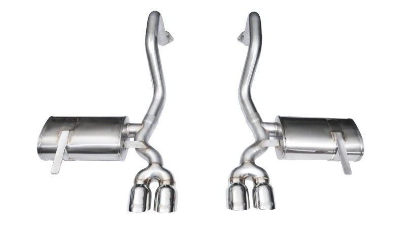 Corsa 1997-2004 Chevrolet Corvette C5 Z06 5.7L V8 Polished Xtreme Axle-Back Exhaust - Burkken Auto Parts