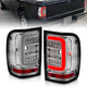 ANZO 2001-2011 Ford  Ranger LED Tail Lights w/ Light Bar Chrome Housing Clear Lens - Burkken Auto Parts