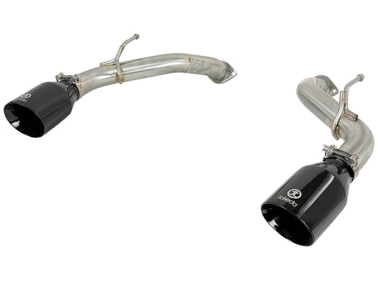 aFe POWER Takeda 2.5in 304 SS Axle-Back Exhaust w/ Black Tips 17-19 Infiniti Q60 V6-3.0L (tt) - Burkken Auto Parts