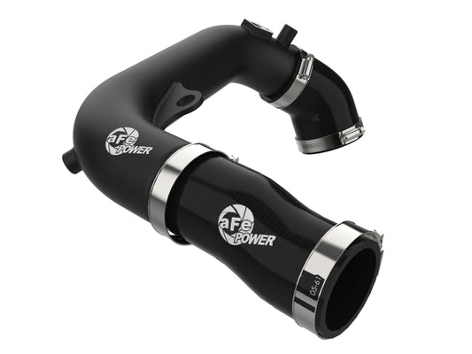 aFe 2024+ Jeep Wrangler JL L4-2.0L (t) BladeRunner 2-1/2in Aluminum Hot Charge Pipe - Black - Burkken Auto Parts