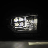 AlphaRex 14-21 Toyota Tundra NOVA-Series LED Proj Headlights Blk w/Actv Light & Seq. Sig + DRL - Burkken Auto Parts