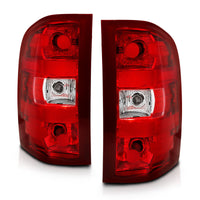 ANZO 2007-2013 Chevy Silverado Taillight Red/Clear Lens (OE Replacement) - Burkken Auto Parts