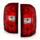 ANZO 2007-2013 Chevy Silverado Taillight Red/Clear Lens (OE Replacement) - Burkken Auto Parts