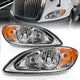 ANZO 2008-2016 International Prostar Crystal Headlights Chrome Housing - Burkken Auto Parts