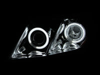 ANZO 2007-2009 Toyota Camry Projector Headlights w/ Halo Black - Burkken Auto Parts