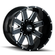 ION 141 20x9 / 8x170 BP / 0mm Offset / 125.2mm Hub Gloss Black Milled Wheel