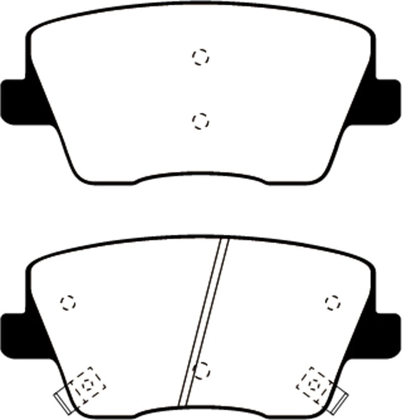 EBC 2019+ Hyundai Veloster N (2nd Gen) 2.0L Turbo Greenstuff Rear Brake Pads - Burkken Auto Parts
