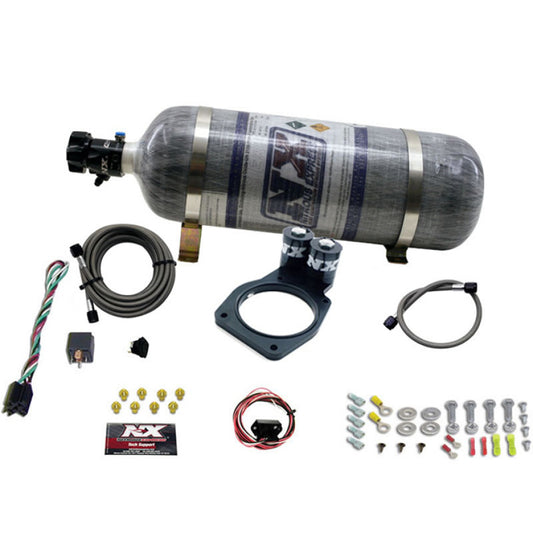 Nitrous Express 10-15 Chevrolet Camaro Nitrous Plate Kit (50-150HP) w/12lb Bottle - Burkken Auto Parts