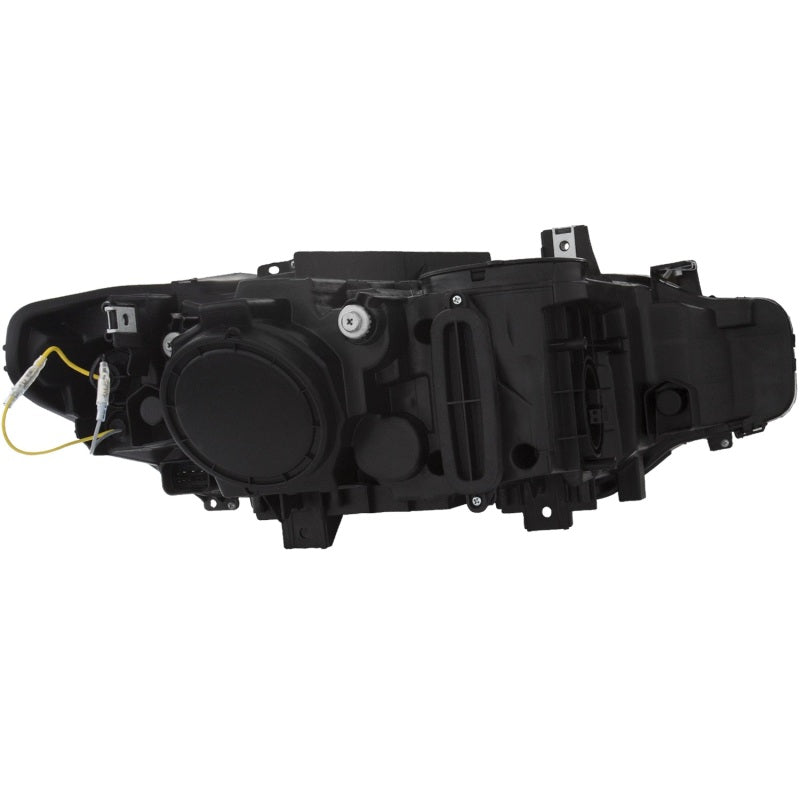ANZO 2012-2015 BMW 3 Series Projector Headlights w/ U-Bar Black - Burkken Auto Parts