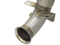 aFe 09-13 MINI Cooper S (R56) L4 1.6L (t) Twisted Steel Down Pipe 2-1/2in 304 Stainless Steel w/ Cat - Burkken Auto Parts