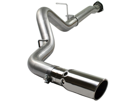 aFe MACHForce XP 4in DPF-Back SS Exhaust 5/07-10 GM Diesel Trucks V8-6.6L (td) LMM - Burkken Auto Parts