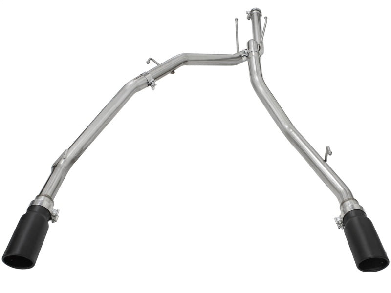 aFe MACHForce XP DPF-Back Exhaust 2.5in SS with Black Tips 2014 Dodge Ram 1500 V6 3.0L EcoDiesel - Burkken Auto Parts
