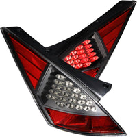 ANZO 2003-2005 Nissan 350Z LED Taillights Black - Burkken Auto Parts