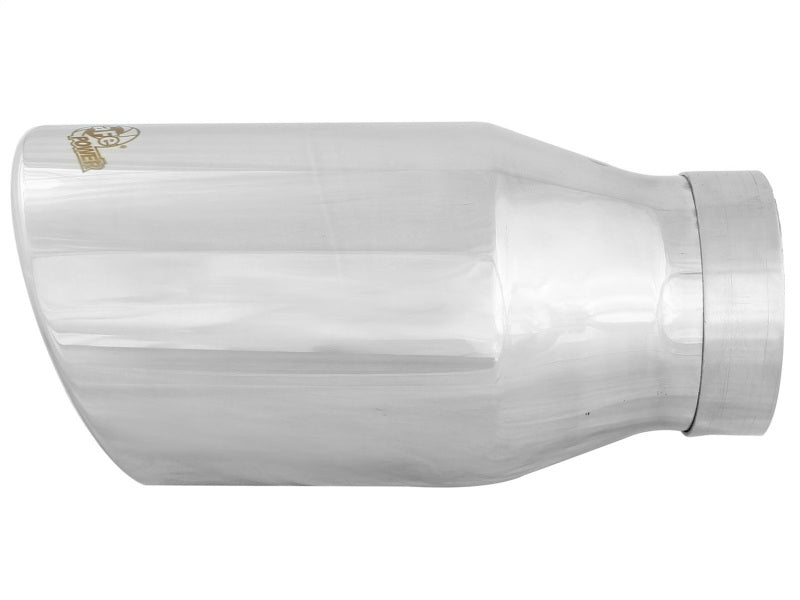 aFe Diesel Exhaust Tip Bolt On Polished 4in Inlet x 6in Outlet x 12in Length - Burkken Auto Parts