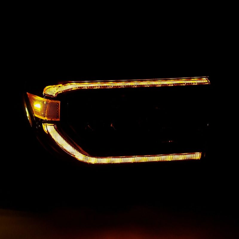 AlphaRex 07-13 Toyota Tundra NOVA LED Proj Headlights Alpha-Black w/Activ Light/Seq Signal/DRL - Burkken Auto Parts