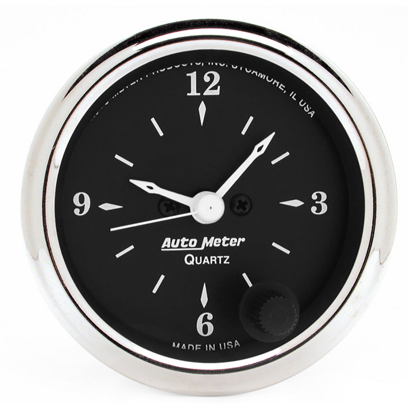 Autometer 52.4mm Clock Quartz Movement w/ Second Hand Gauge - Burkken Auto Parts