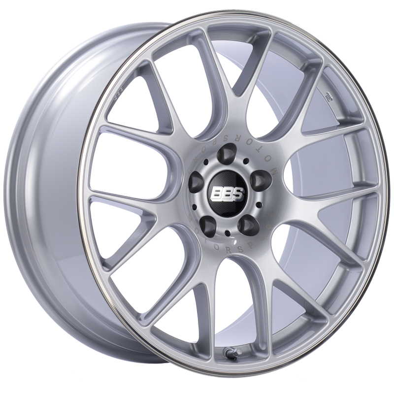 BBS CH-R 20x9 5x115 ET24 Diamond Silver Polished Rim Protector Wheel -82mm PFS/Clip Required - Burkken Auto Parts