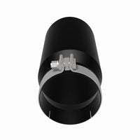 MagnaFlow Tip Stainless Black Coated Single Wall Round Single Outlet 6in Dia 5in Inlet 13in L - Burkken Auto Parts