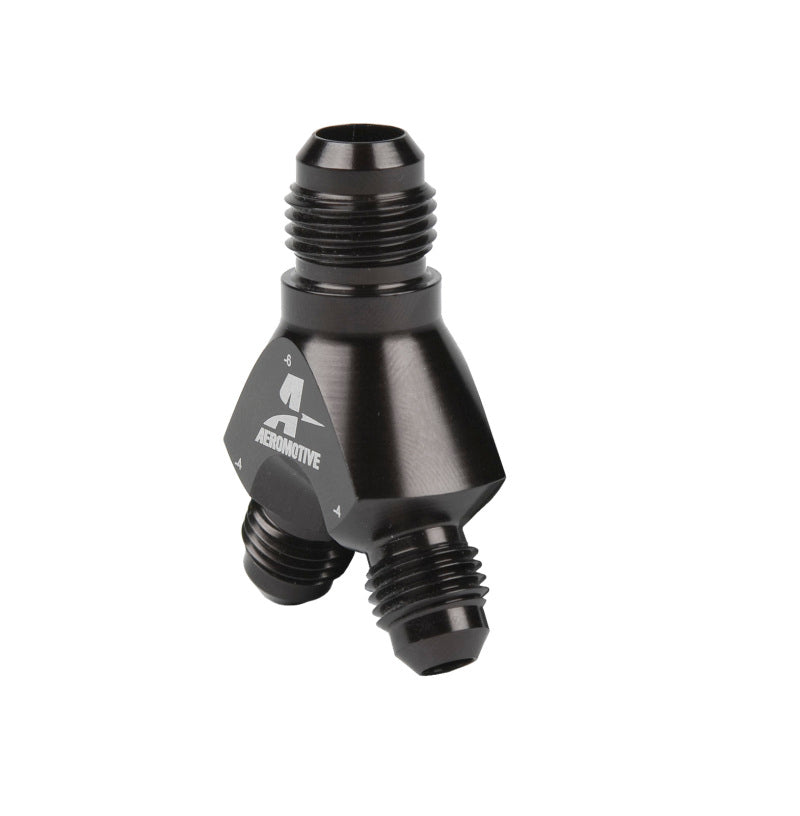 Aeromotive Y-Block - AN-06 - 2x AN-04 - Burkken Auto Parts