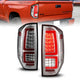 ANZO 2014-2021 Toyota Tundra LED Taillights Chrome Housing/Clear Lens - Burkken Auto Parts