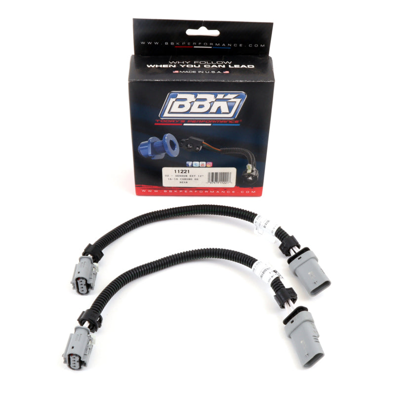 BBK 16-20 GM Camaro 6.2L SS Manual Trans O2 Sensor Wire Harness Extensions (Rear) - Burkken Auto Parts