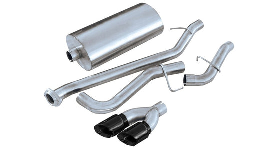 Corsa 1999-2006 GMC Sierra 4.8L V8 3in Cat-Back Single Side w Twin 4in Black Pro-Series Tips - Burkken Auto Parts