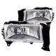 ANZO 1997-2004 Dodge Dakota Crystal Headlights Chrome - Burkken Auto Parts