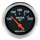 Autometer Designer Black 2 1/16in 250 Deg F Electronic Water Temp Gauge - Burkken Auto Parts