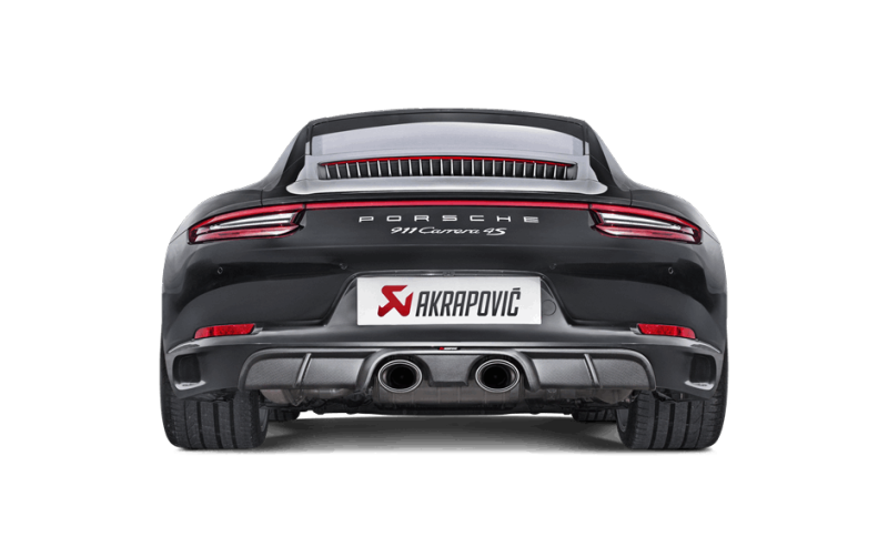 Akrapovic 16-17 Porsche 911 Carrera S/4/4S/GTS (991.2) Rear Carbon Fiber Diffuser - Matte - Burkken Auto Parts