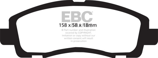 EBC 09-14 Acura TL 3.5 Greenstuff Front Brake Pads - Burkken Auto Parts